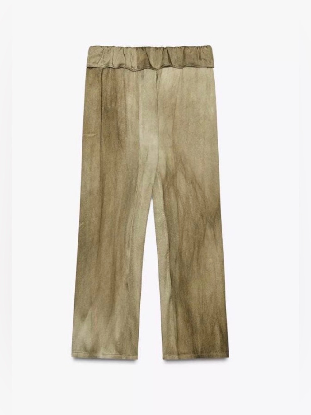 Zara Wide-Leg Drawstring Pants in Olive M - Picture 5 of 9